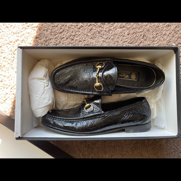 Gucci Patent Leather Horsebit Loafer - Picture 2 of 5